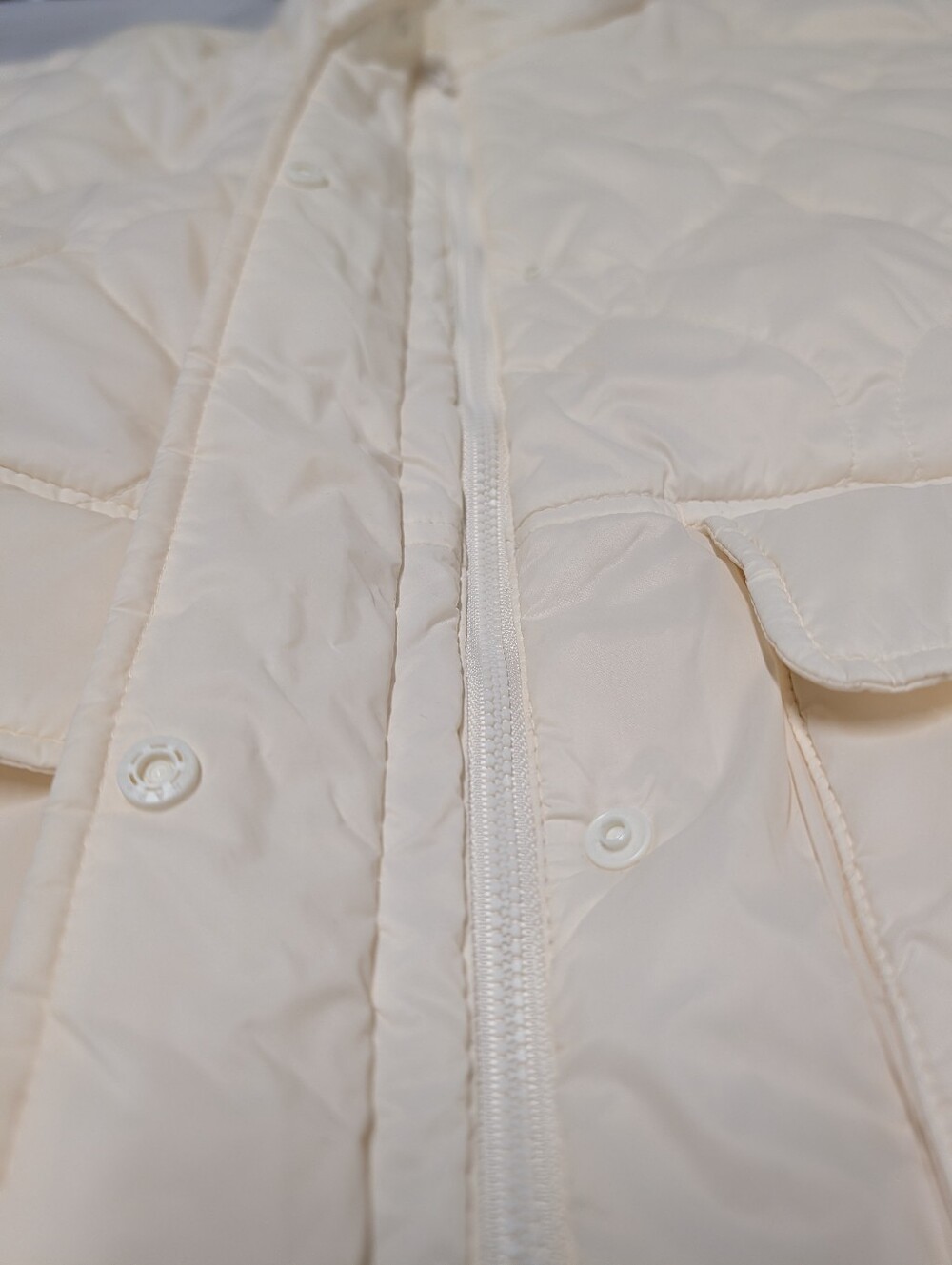 Old Navy 4X White Quilted Packable Puffer Jacket Water Resistant Winter Coat - Picture 8 of 12